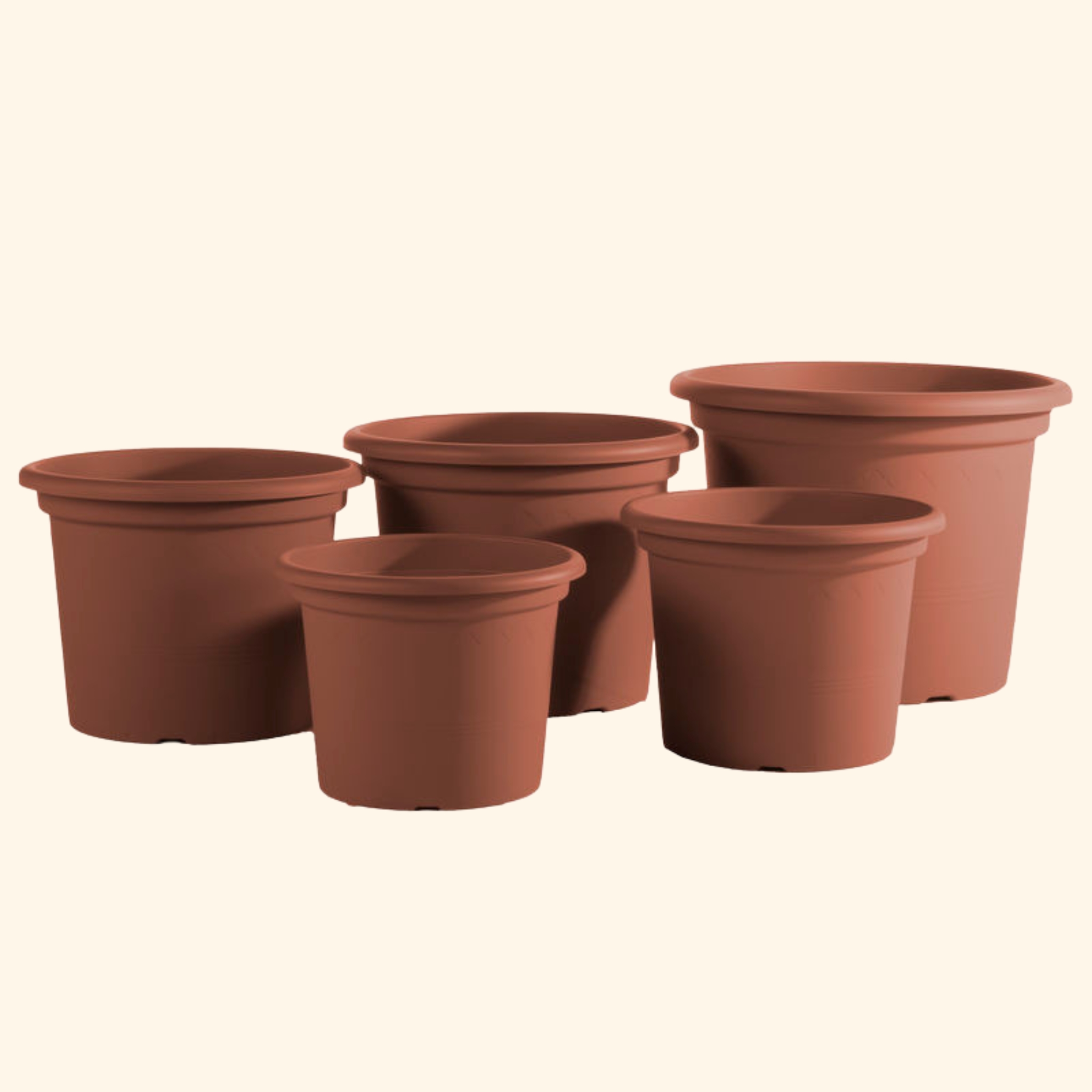 Geo Pot 19.5″ – TerraCotta